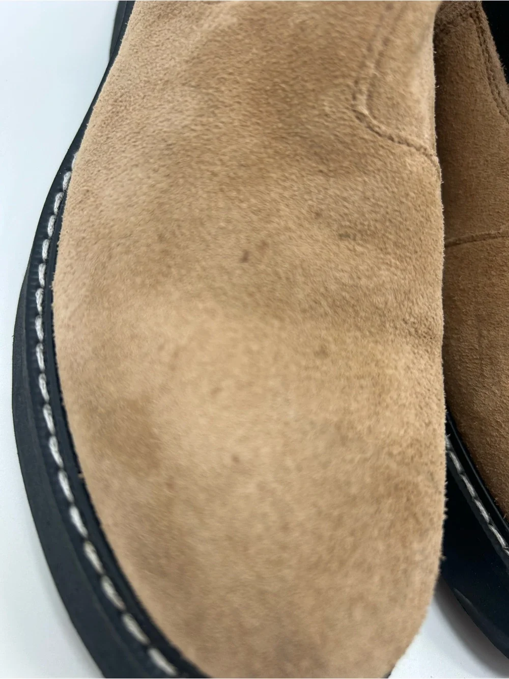 PILCRO Anthropologie Tan Leather Chukka Boots with Black Elastic size 38